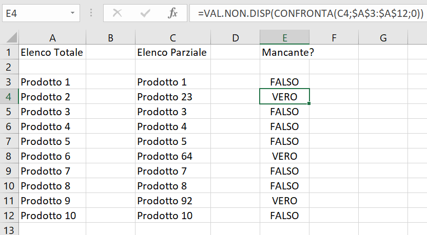 Excel Confrontare Due Elenchi In Excel Corsi A Firenze Mummu Academy 8143